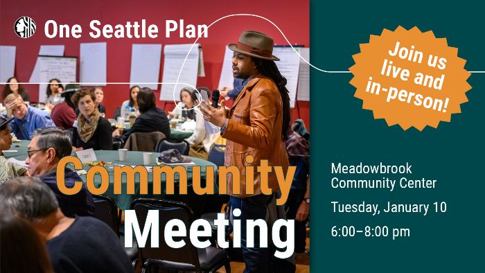 One Seattle Comprehensive Plan Meeting